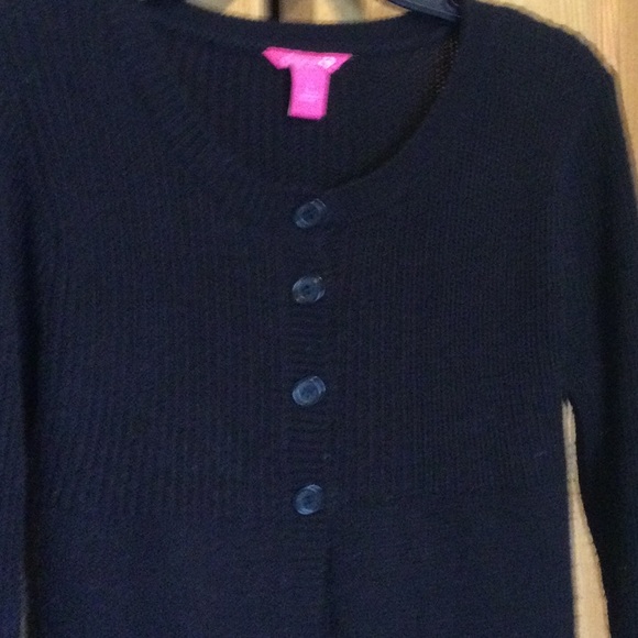 Large women’s cable knit black cardigan - Picture 2 of 5